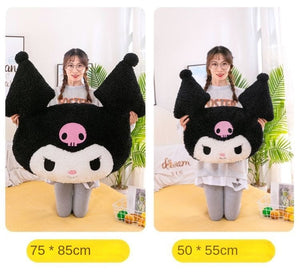 Planet Gates Oversized Kuromi Melody Sanrio Plush Toys Super Soft Plush Pillow Cushion Kwaii Plush Toys Children's Birthday Gifts