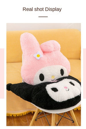 Planet Gates Oversized Kuromi Melody Sanrio Plush Toys Super Soft Plush Pillow Cushion Kwaii Plush Toys Children's Birthday Gifts