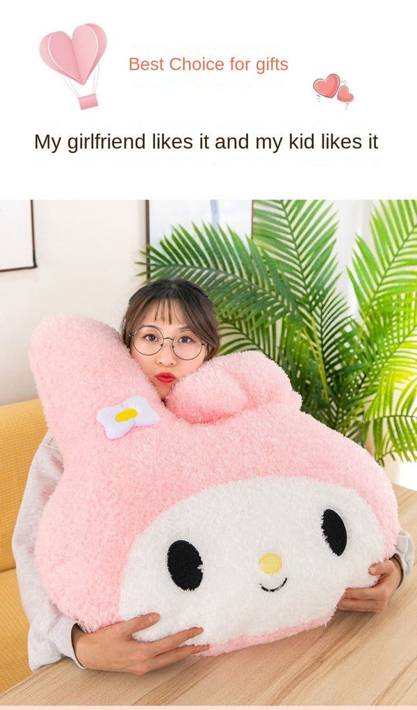 Planet Gates Oversized Kuromi Melody Sanrio Plush Toys Super Soft Plush Pillow Cushion Kwaii Plush Toys Children's Birthday Gifts