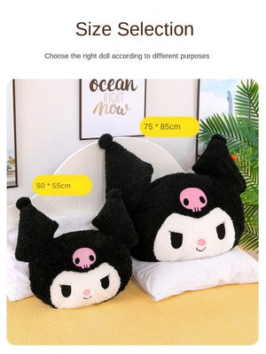 Planet Gates Oversized Kuromi Melody Sanrio Plush Toys Super Soft Plush Pillow Cushion Kwaii Plush Toys Children's Birthday Gifts