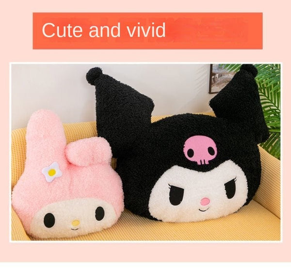 Planet Gates Oversized Kuromi Melody Sanrio Plush Toys Super Soft Plush Pillow Cushion Kwaii Plush Toys Children's Birthday Gifts