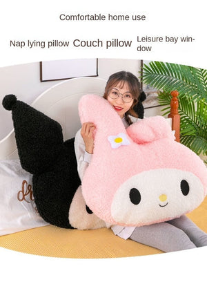 Planet Gates Oversized Kuromi Melody Sanrio Plush Toys Super Soft Plush Pillow Cushion Kwaii Plush Toys Children's Birthday Gifts