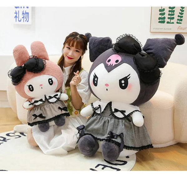 Planet Gates Oversized Sanrio Hello Kitty Kuromi Melody Stuffed Toys Soft Throw Pillow Plush Dolls Kids Birthday Valentines Gifts for Girls