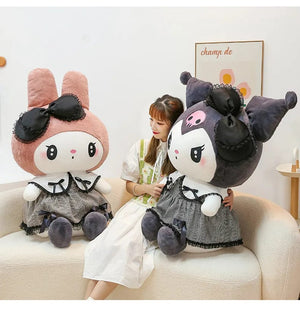 Planet Gates Oversized Sanrio Hello Kitty Kuromi Melody Stuffed Toys Soft Throw Pillow Plush Dolls Kids Birthday Valentines Gifts for Girls
