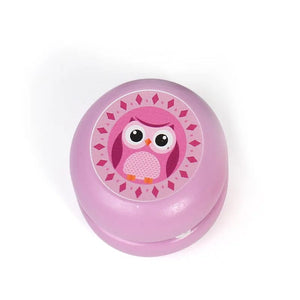 Planet Gates owl Cute Animal Print Wooden Yoyo Toys Ladybug Toy Kids Yo-Yo Creative Cartoon Unicorn Yo Yo Toys for Children 6cm Wooden Yo Yo Ball