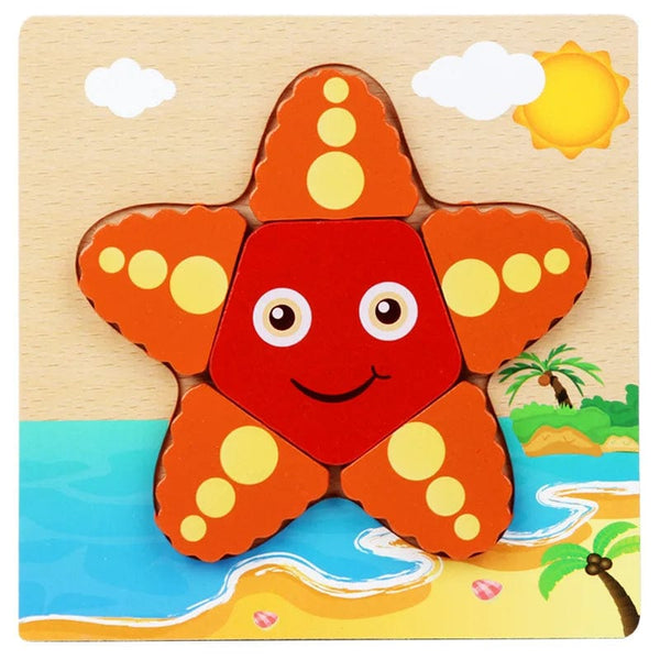 Planet Gates owl Wooden 3D Toys Puzzle Cartoon Animals Early Learning Cognition Intelligence Puzzle Game Colorful Montessori Baby Toddler Gifts