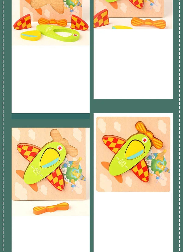 Planet Gates owl Wooden 3D Toys Puzzle Cartoon Animals Early Learning Cognition Intelligence Puzzle Game Colorful Montessori Baby Toddler Gifts