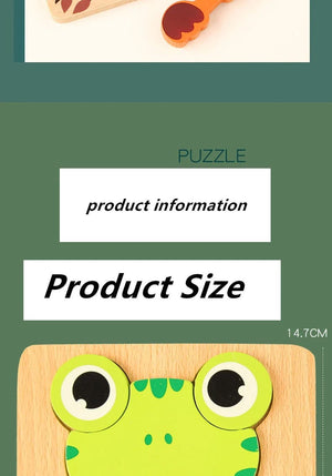 Planet Gates owl Wooden 3D Toys Puzzle Cartoon Animals Early Learning Cognition Intelligence Puzzle Game Colorful Montessori Baby Toddler Gifts