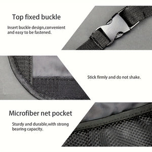 Planet Gates Oxford Cloth, Mesh Cloth / 8 Storage Bags 1pc Large Car Trunk Organizer Bag, Multifunctional Car Rear Seat Back Storage Bag, Collapsible Hanging Storage Bag, Waterproof Large Capacity Bag