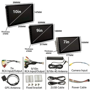 Planet Gates P-2 32G-10Inch BOSSCAR 7"9"10" Universal Car Radio 2Din Android Carplay Touchscreen MP5 MP4 Multimedia Video Player Wireless GPS FM Autoradio