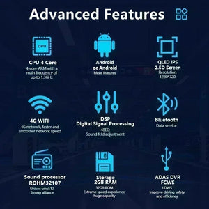 Planet Gates P-2 32G-10Inch BOSSCAR 7"9"10" Universal Car Radio 2Din Android Carplay Touchscreen MP5 MP4 Multimedia Video Player Wireless GPS FM Autoradio