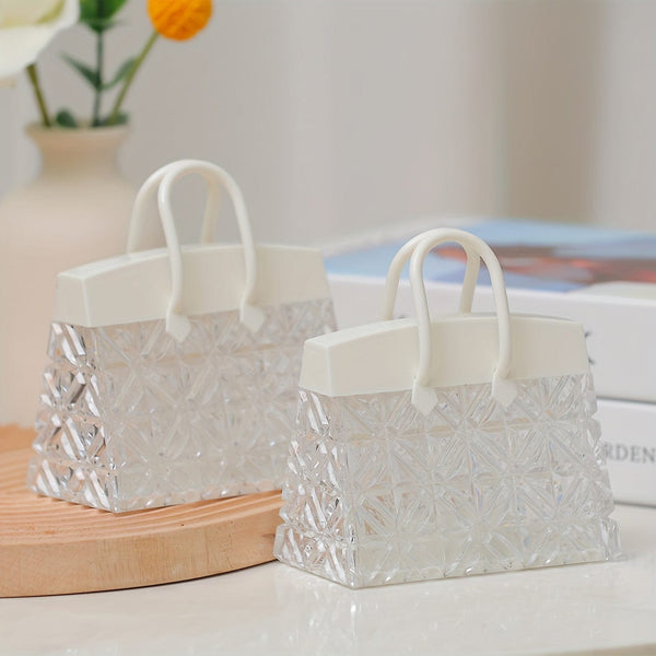 Planet Gates P-bag Small Table Lamp 1pc Fashion Bag Shaped Small Table Lamp, Plastic Decorative Light With Battery, Modernist Street Light Design Decorative