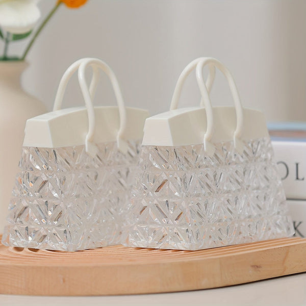 Planet Gates P-bag Small Table Lamp 1pc Fashion Bag Shaped Small Table Lamp, Plastic Decorative Light With Battery, Modernist Street Light Design Decorative