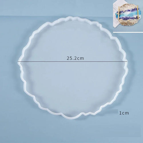 Planet Gates P Tray Silicone Mold DIY Resin Mold Crystal Epoxy Silicone Mold Fruit Disc Tea Plate Tabletop Coaster Making Molds Tool