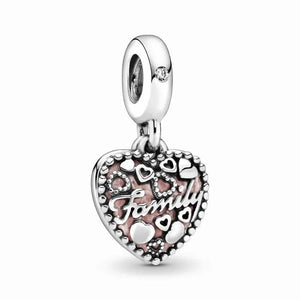 Planet Gates P351 2024 New Sping Pink Bag Pany Flower Caterpillar Diy 925 Sterling Silver Bead Fit Bracelet Bangle Jewerlry Accessories