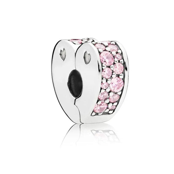 Planet Gates P351 2024 New Sping Pink Bag Pany Flower Caterpillar Diy 925 Sterling Silver Bead Fit Bracelet Bangle Jewerlry Accessories