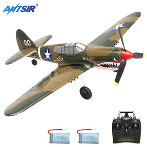 Planet Gates P40 RC Plane 2.4GHz 4CH EPP 6-Axis Gyro Remote Control Airplane One-Key U-Turn Aerobatic RC Fighter Aircraft RTF 761-13 Toy Gift