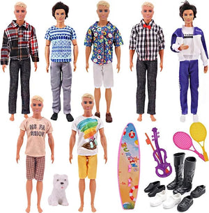 Planet Gates p6 Various Set Barbies Doll Clothes Swimsuits Bikini Accessories for Barbie Doll Shoes Boots Skateboard For Barbie Doll Accessories