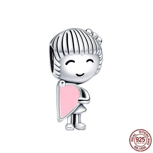 Planet Gates PAC044 Fit Qikaola 925 Original Bracelets Blue Zircon Owl Luminous Sea Turtle Octopus 925 Silver Charms Beads DIY Birthday Jewelry Gift