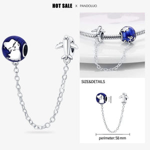 Planet Gates PAC123 2024 New in Hot Sale Original Charm Beads Fit Pandach Bracelet For Women 925 Silver Glow Discoloration Pendant Bead Jewelry Gift