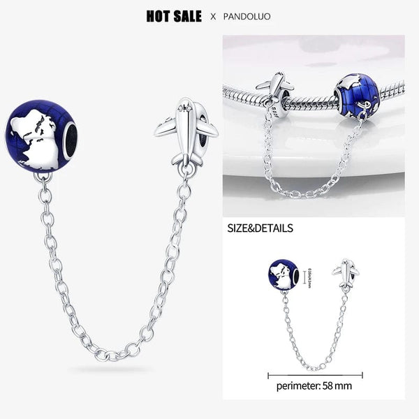 Planet Gates PAC123 2024 New in Hot Sale Original Charm Beads Fit Pandach Bracelet For Women 925 Silver Glow Discoloration Pendant Bead Jewelry Gift