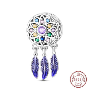 Planet Gates PAC1310 Fit Qikaola 925 Original Bracelets Blue Zircon Owl Luminous Sea Turtle Octopus 925 Silver Charms Beads DIY Birthday Jewelry Gift