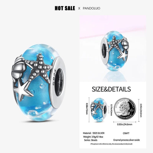 Planet Gates PAC447 2024 New in Hot Sale Original Charm Beads Fit Pandach Bracelet For Women 925 Silver Glow Discoloration Pendant Bead Jewelry Gift