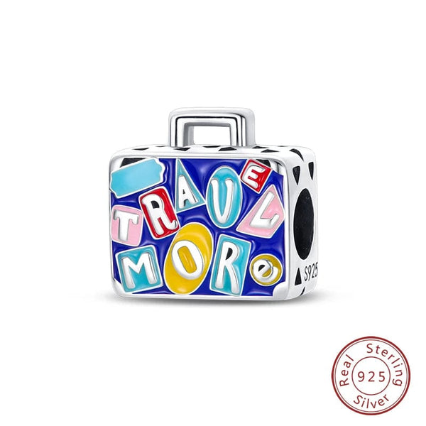 Planet Gates PAC551 Fit Qikaola 925 Original Bracelets Blue Zircon Owl Luminous Sea Turtle Octopus 925 Silver Charms Beads DIY Birthday Jewelry Gift