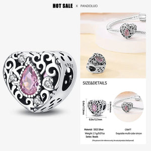 Planet Gates PAC758 2024 New in Hot Sale Original Charm Beads Fit Pandach Bracelet For Women 925 Silver Glow Discoloration Pendant Bead Jewelry Gift