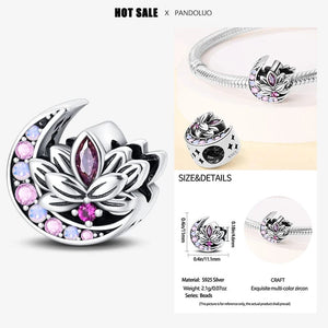Planet Gates PAC780 2024 New in Hot Sale Original Charm Beads Fit Pandach Bracelet For Women 925 Silver Glow Discoloration Pendant Bead Jewelry Gift