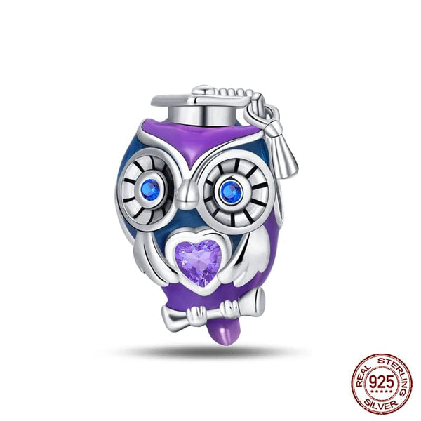 Planet Gates PAC832 Fit Qikaola 925 Original Bracelets Blue Zircon Owl Luminous Sea Turtle Octopus 925 Silver Charms Beads DIY Birthday Jewelry Gift