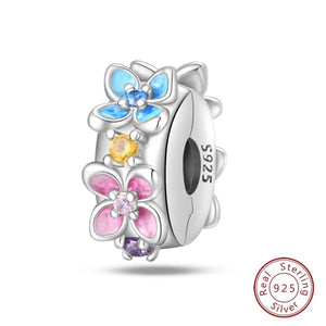 Planet Gates PAC954 Fit Qikaola 925 Original Bracelets Blue Zircon Owl Luminous Sea Turtle Octopus 925 Silver Charms Beads DIY Birthday Jewelry Gift