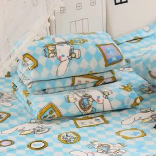 Planet Gates pachacco blanket / 200x200cm Cartoon Hello Kitty Plush Blanket Anime Flannel Pillowcase Kawaii Sanrio Room Decor Nap Air Conditioner QuiltFine Gift For Girl