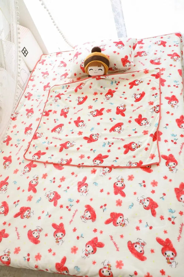 Planet Gates pachacco blanket / 200x200cm Cartoon Hello Kitty Plush Blanket Anime Flannel Pillowcase Kawaii Sanrio Room Decor Nap Air Conditioner QuiltFine Gift For Girl