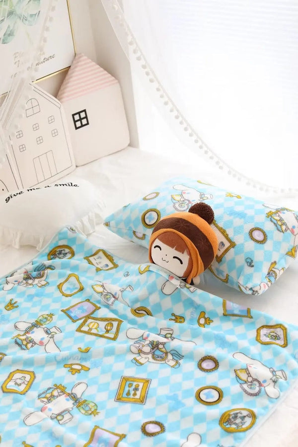 Planet Gates pachacco blanket / 200x200cm Cartoon Hello Kitty Plush Blanket Anime Flannel Pillowcase Kawaii Sanrio Room Decor Nap Air Conditioner QuiltFine Gift For Girl