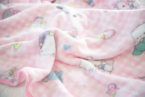 Planet Gates pachacco blanket / 200x200cm Cartoon Hello Kitty Plush Blanket Anime Flannel Pillowcase Kawaii Sanrio Room Decor Nap Air Conditioner QuiltFine Gift For Girl