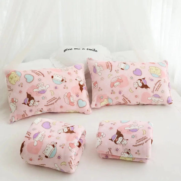 Planet Gates pachacco blanket / 200x200cm Cartoon Hello Kitty Plush Blanket Anime Flannel Pillowcase Kawaii Sanrio Room Decor Nap Air Conditioner QuiltFine Gift For Girl