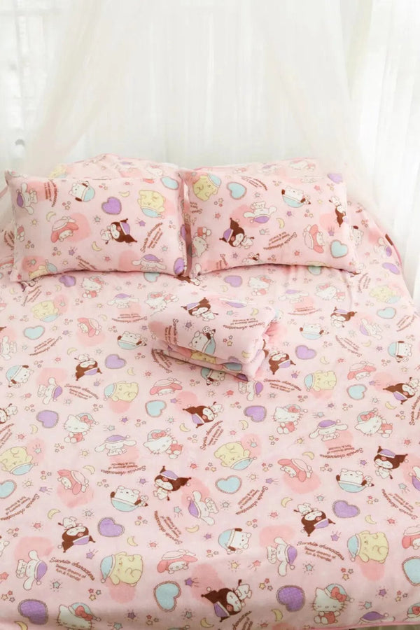 Planet Gates pachacco blanket / 200x200cm Cartoon Hello Kitty Plush Blanket Anime Flannel Pillowcase Kawaii Sanrio Room Decor Nap Air Conditioner QuiltFine Gift For Girl