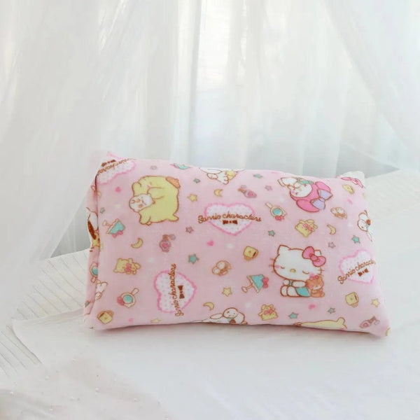 Planet Gates pachacco blanket / 200x200cm Cartoon Hello Kitty Plush Blanket Anime Flannel Pillowcase Kawaii Sanrio Room Decor Nap Air Conditioner QuiltFine Gift For Girl