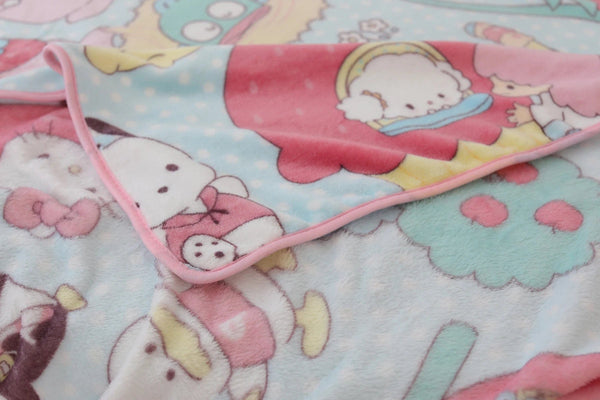 Planet Gates pachacco blanket / 200x200cm Cartoon Hello Kitty Plush Blanket Anime Flannel Pillowcase Kawaii Sanrio Room Decor Nap Air Conditioner QuiltFine Gift For Girl