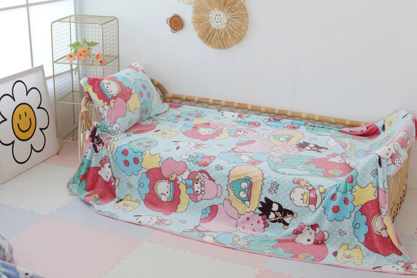 Planet Gates pachacco blanket / 200x200cm Cartoon Hello Kitty Plush Blanket Anime Flannel Pillowcase Kawaii Sanrio Room Decor Nap Air Conditioner QuiltFine Gift For Girl