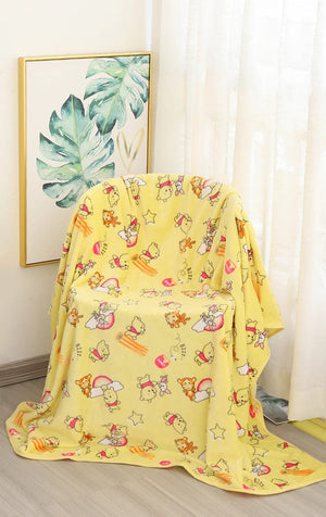 Planet Gates pachacco blanket / 200x200cm Cartoon Hello Kitty Plush Blanket Anime Flannel Pillowcase Kawaii Sanrio Room Decor Nap Air Conditioner QuiltFine Gift For Girl