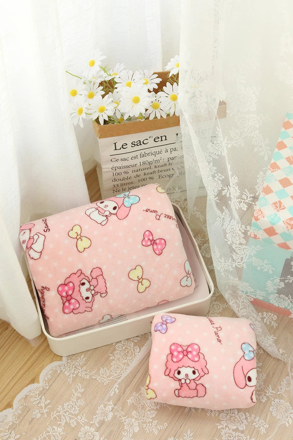 Planet Gates pachacco blanket / 200x200cm Cartoon Hello Kitty Plush Blanket Anime Flannel Pillowcase Kawaii Sanrio Room Decor Nap Air Conditioner QuiltFine Gift For Girl