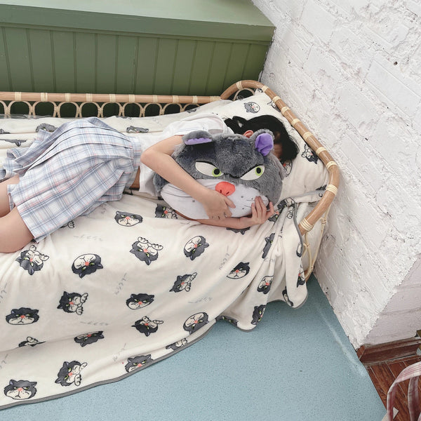 Planet Gates pachacco blanket / 200x200cm Cartoon Hello Kitty Plush Blanket Anime Flannel Pillowcase Kawaii Sanrio Room Decor Nap Air Conditioner QuiltFine Gift For Girl