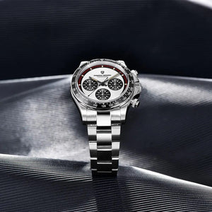 Planet Gates PAGANI DESIGN 2024 New Men Quartz Wristwatch Fashion Ceramic Bezel Chronograph Stopwatch Waterproof 100m Stainless Watch for Men