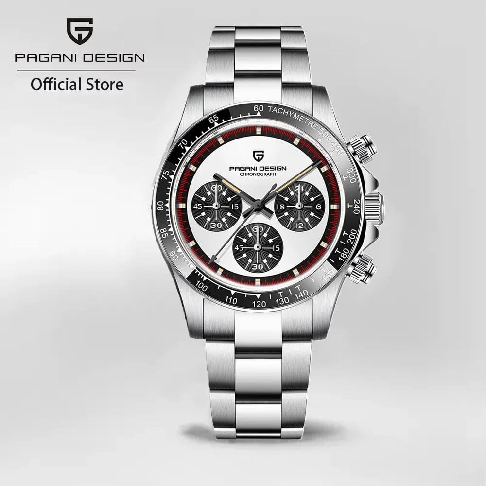 Planet Gates PAGANI DESIGN 2024 New Men Quartz Wristwatch Fashion Ceramic Bezel Chronograph Stopwatch Waterproof 100m Stainless Watch for Men