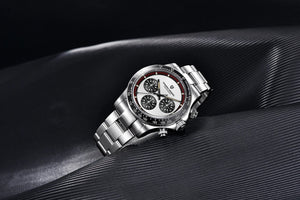 Planet Gates PAGANI DESIGN 2024 New Men Quartz Wristwatch Fashion Ceramic Bezel Chronograph Stopwatch Waterproof 100m Stainless Watch for Men