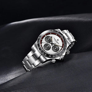 Planet Gates PAGANI DESIGN 2024 New Men Quartz Wristwatch Fashion Ceramic Bezel Chronograph Stopwatch Waterproof 100m Stainless Watch for Men
