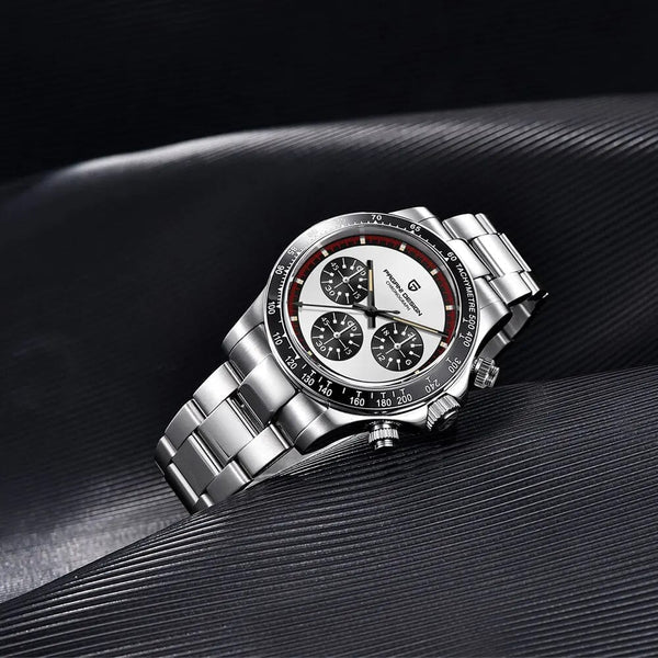 Planet Gates PAGANI DESIGN 2024 New Men Quartz Wristwatch Fashion Ceramic Bezel Chronograph Stopwatch Waterproof 100m Stainless Watch for Men