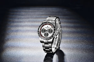 Planet Gates PAGANI DESIGN 2024 New Men Quartz Wristwatch Fashion Ceramic Bezel Chronograph Stopwatch Waterproof 100m Stainless Watch for Men